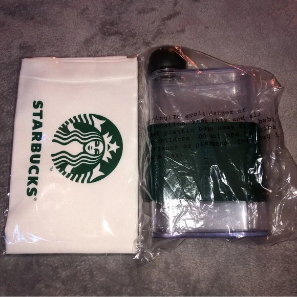 Starbucks Mint Coffee Leaf with Sleeve Water Bottle 14oz 414ml - Picture 15 of 16